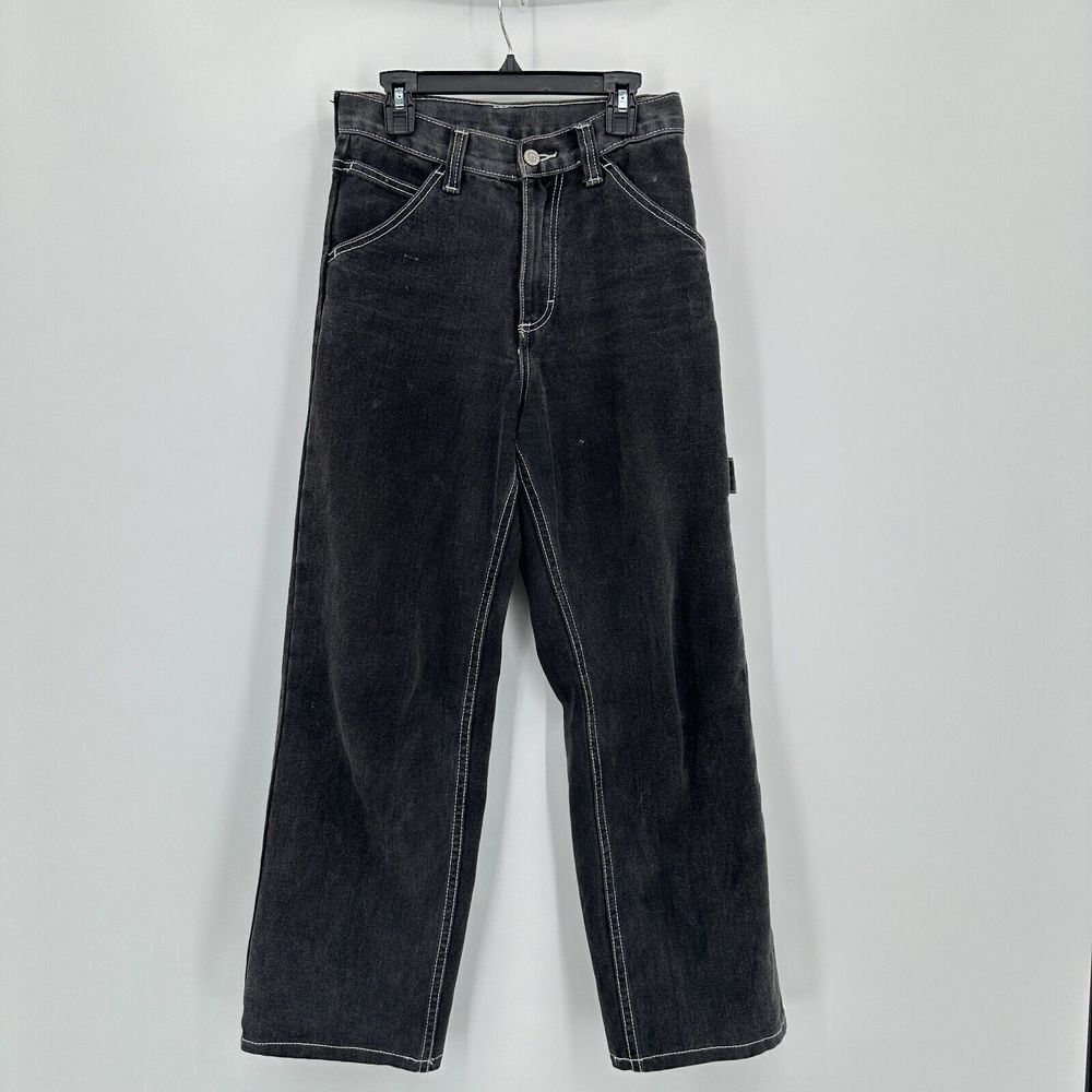 J. Galt Shanghai Carpenter Pants‎ Womens S Black Straight Leg Streetwear Grunge